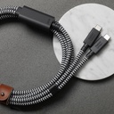 Native Union Belt Serisi PD 2in1 Type-C To Type-C Hızlı Şarj Özellikli Şarj ve Data Kablosu 140W 2M - 5