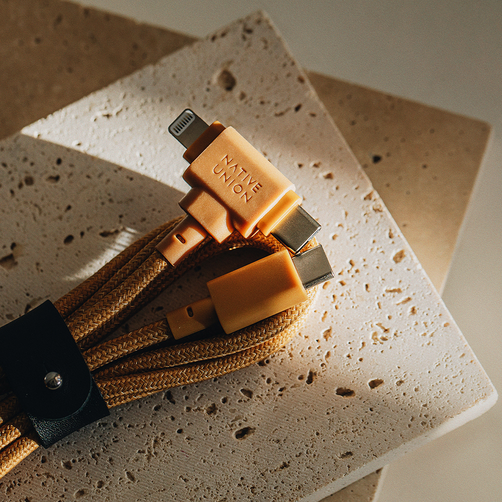 Native Union Belt Serisi Duo Type-C to Type-C - Lightning Şarj Kablosu 60W 1.5M - 5