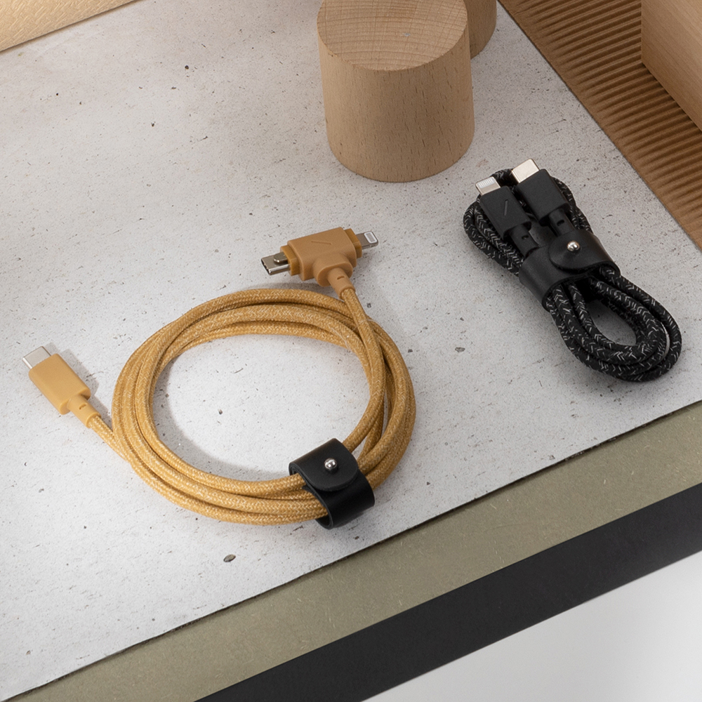 Native Union Belt Serisi Duo Type-C to Type-C - Lightning Şarj Kablosu 60W 1.5M - 8
