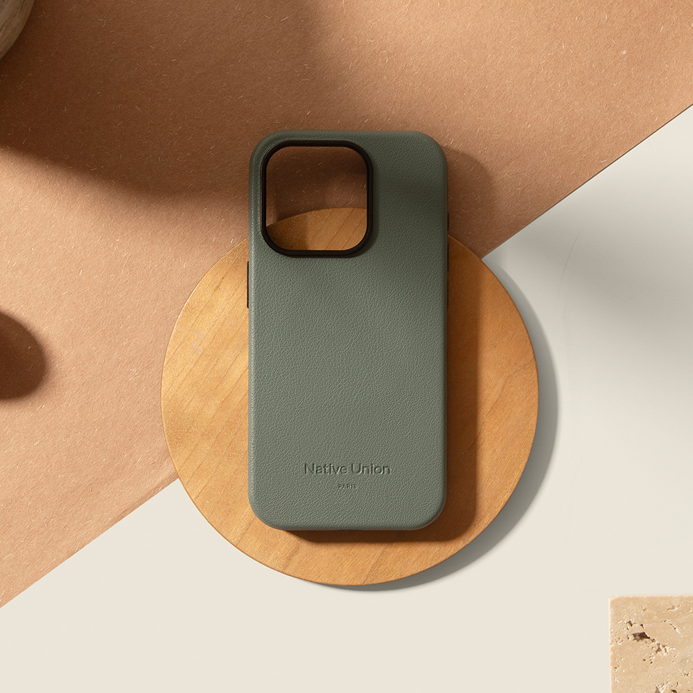 Apple iPhone 16 Uyumlu Pro Uyumlu Kılıf M-safe Şarj Özellikli Deri Görünümlü Native Union 2024 Active Serisi Kapak - 8