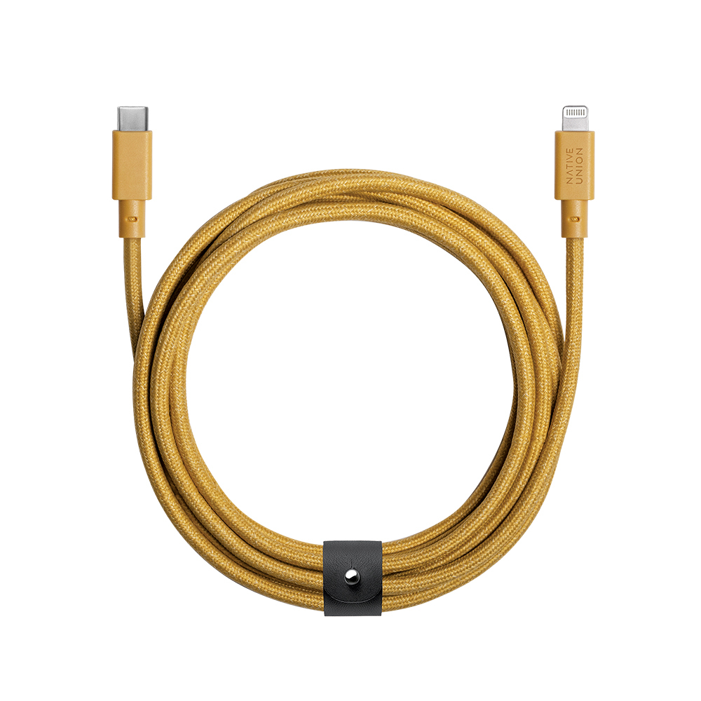 Native Union Belt Serisi Type-C to Lightning Şarj Kablosu 3M - 1