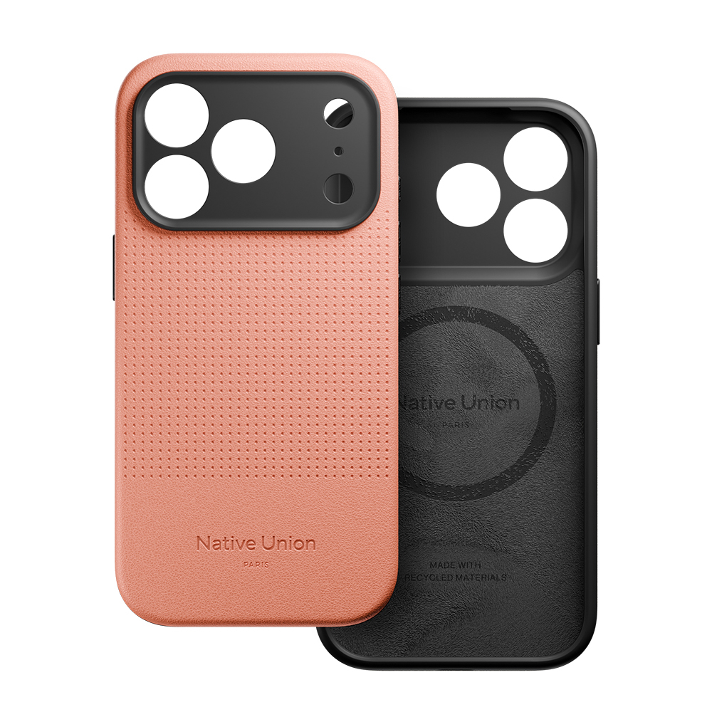 Apple iPhone 17 Uyumlu Pro Uyumlu Kılıf M-safe Şarj Özellikli Deri Dokulu Native Union 2025 Active Serisi Kapak - 1