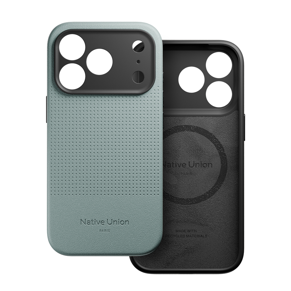 Apple iPhone 17 Uyumlu Pro Uyumlu Kılıf M-safe Şarj Özellikli Deri Dokulu Native Union 2025 Active Serisi Kapak - 3