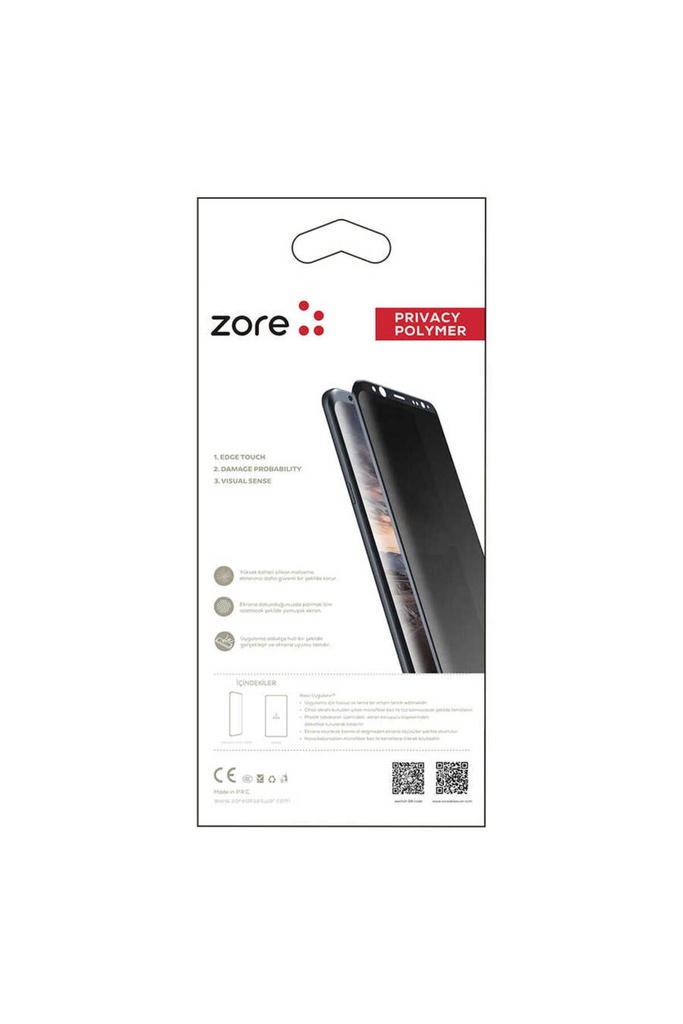 Samsung Galaxy S9 Plus Uyumlu Zore Privacy Polymer Nano Ekran Koruyucu