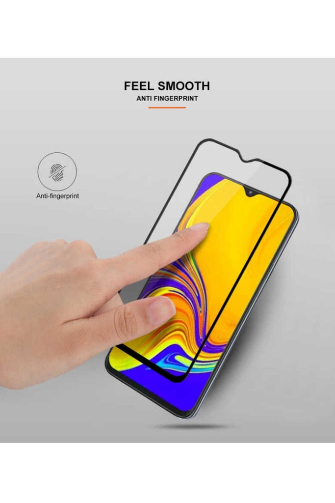 Samsung Galaxy A30 Uyumlu Kenarları Kırılmaya Dayanıklı Cam Ekran Koruyucu