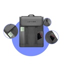 Lenyes LB566 Dreamer Backpack Serisi Su Geçirmez Deri Tasarımlı Omuz Askılı Sırt Çantası - 1
