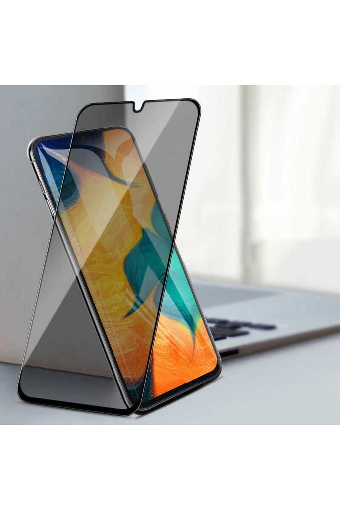 Samsung Galaxy A01 Uyumlu Zore New 5D Privacy Temperli Ekran Koruyucu