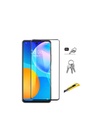 Huawei P Smart 2021 Uyumlu Zore Kenarları Kırılmaya Dayanıklı Cam Ekran Koruyucu