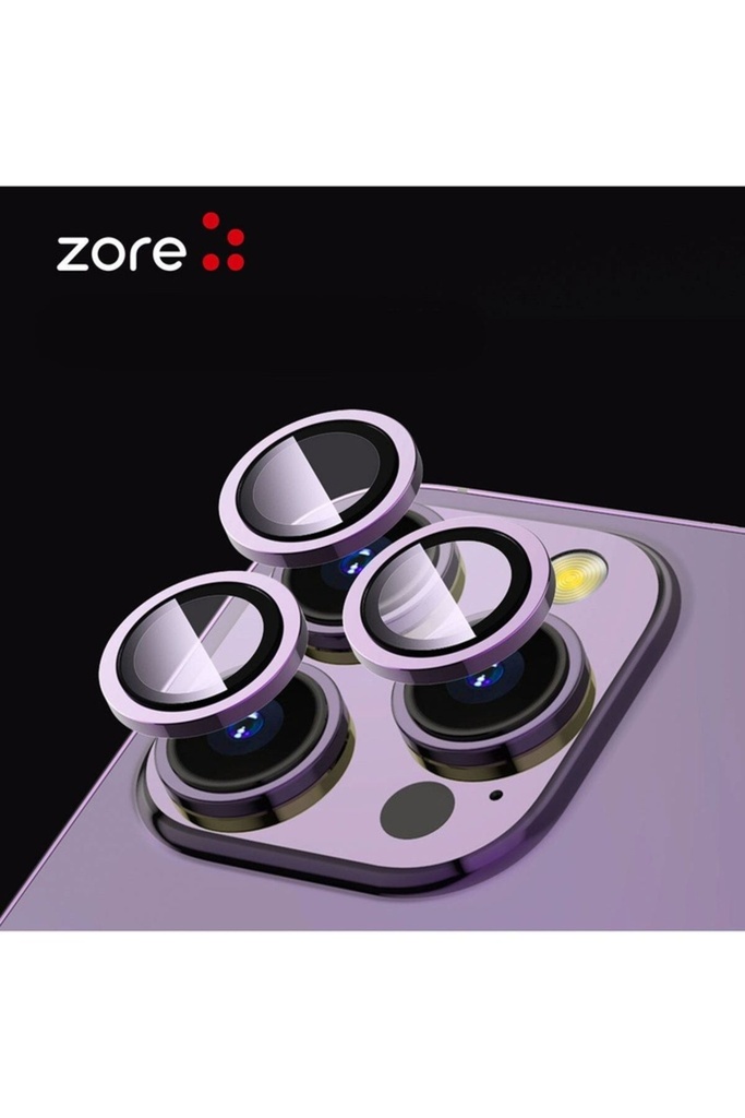 Apple iPhone 15 Uyumlu Zore CL-12 Premium Safir Parmak İzi Bırakmayan Anti-Reflective Kamera Lens Koruyucu