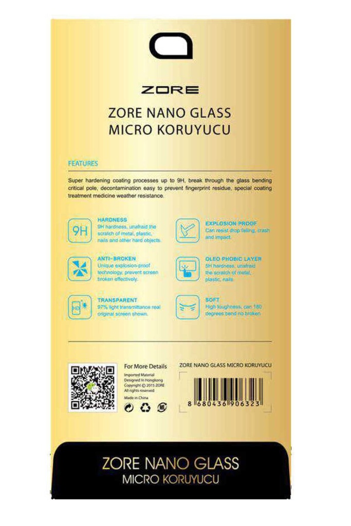 Xiaomi Mi 8 SE Uyumlu Zore Nano Micro Temperli Ekran Koruyucu