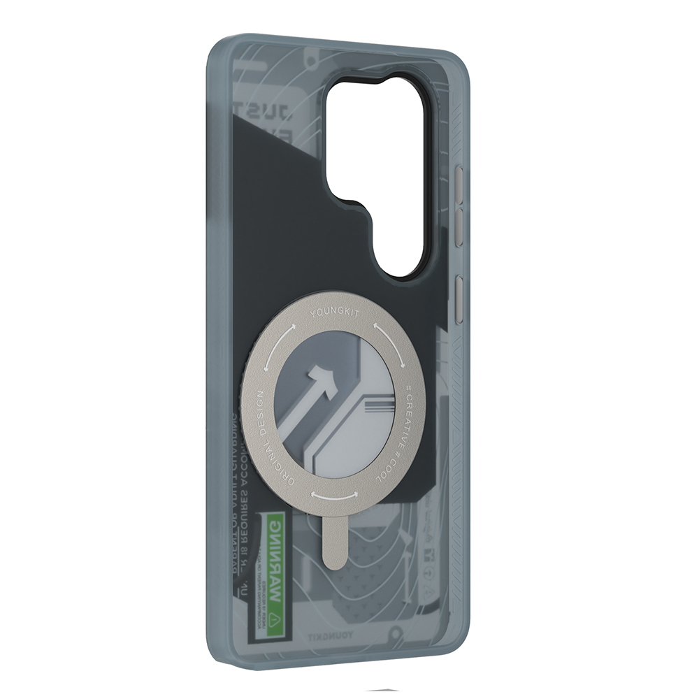 Samsung Galaxy S26 Ultra Uyumlu Kılıf M-safe Şarj Özellikli Youngkit Starship Serisi Kapak - 9