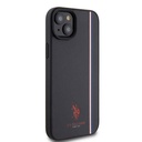 Apple iPhone 15 Uyumlu Kılıf U.S. Polo Assn. Orjinal Lisanslı Üç Renk Şerit Tasarımlı Baskı Logolu Kapak - 24