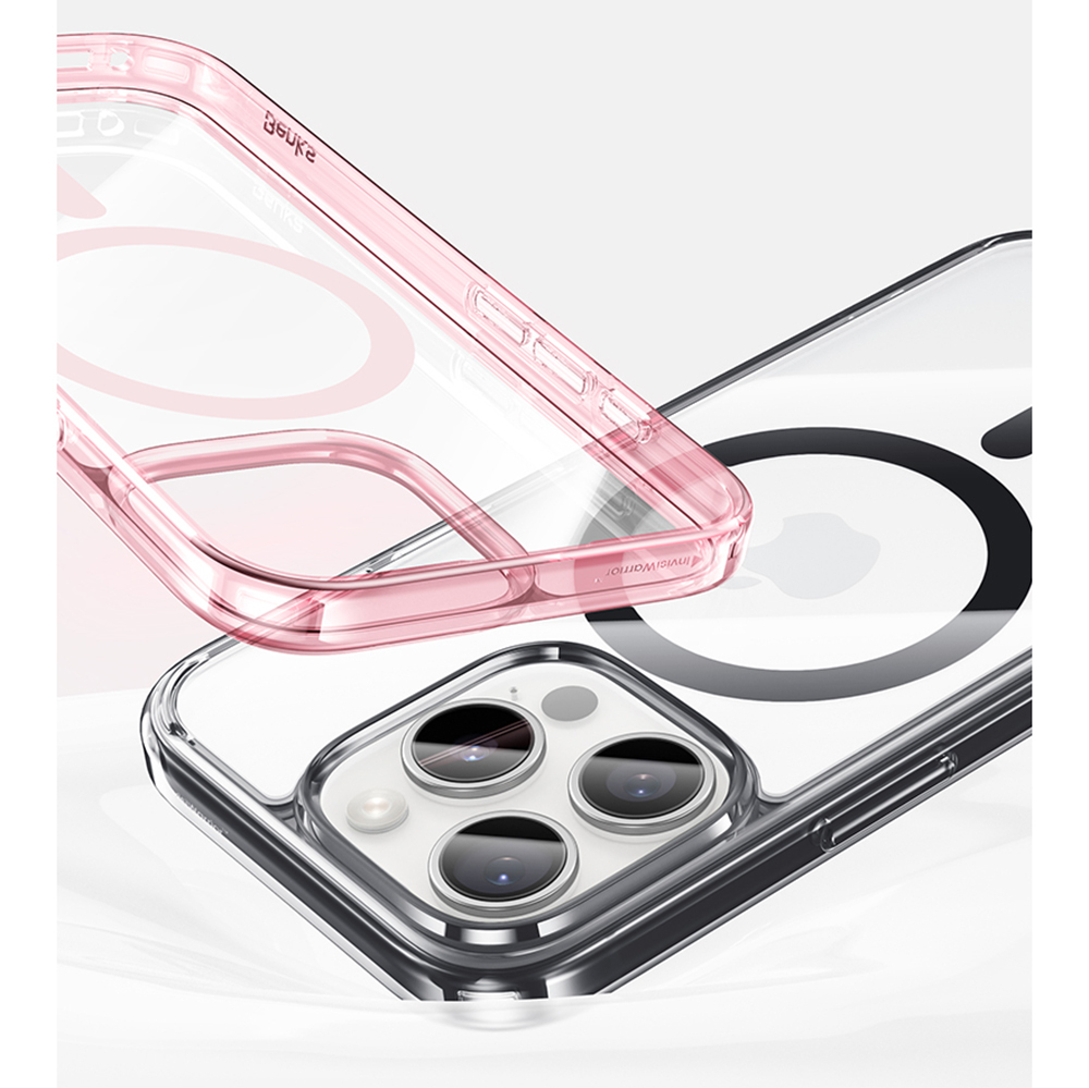 Apple iPhone 16 Pro Uyumlu Kılıf M-safe Şarj Özellikli Airbagli Şeffaf Benks LucentPro Serisi Kapak - 1