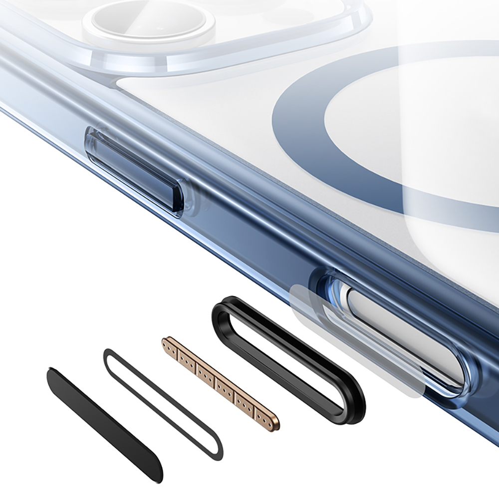 Apple iPhone 16 Pro Uyumlu Kılıf M-safe Şarj Özellikli Airbagli Şeffaf Benks LucentPro Serisi Kapak - 2