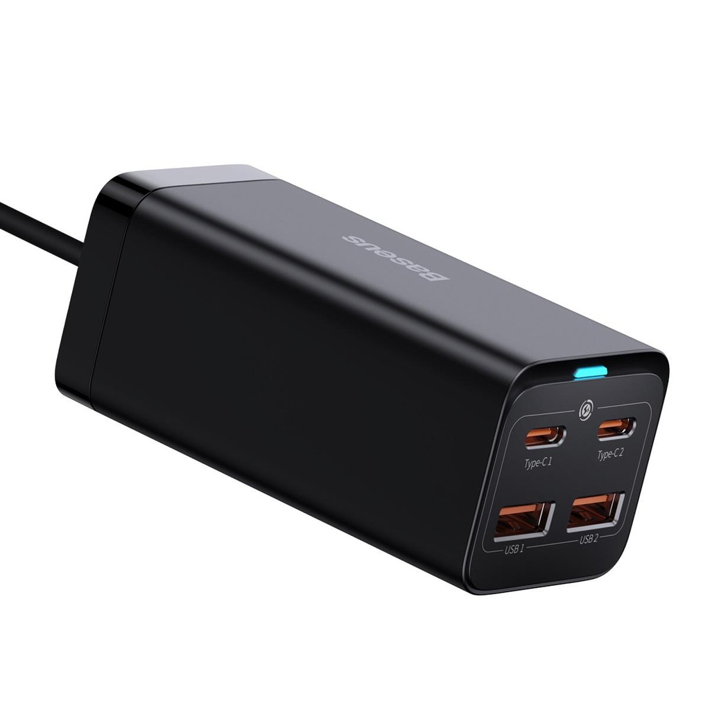 Baseus GaN3 Pro 100W Hızlı Telefon Tablet Macbook Pro Masa Üstü Şarj Aleti + 100W Type C Şarj Kablosu 1m