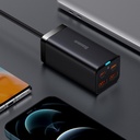 Baseus GaN3 Pro 100W Hızlı Telefon Tablet Macbook Pro Masa Üstü Şarj Aleti + 100W Type C Şarj Kablosu 1m