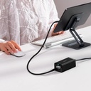 Baseus GaN5 Pro 67W Telefon Tablet Macbook Pro Masa Üstü Hızlı Şarj + HUB ( HDMI + Type-C + Usb-A Data )