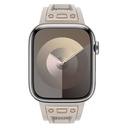 Apple Watch 7 45mm Uyumlu Kordon Zore KRD-117 Hava Alabilen Delikli Metal Süslemeli Desenli Silikon Kayış - 6