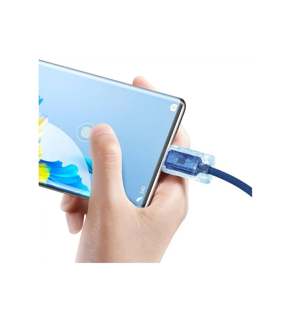 Baseus Crystal Shine 100W USB to Type-C Hızlı Şarj Kablo 1.2 mt