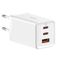 Baseus GaN5 Pro 65W Hızlı Telefon Tablet Macbook Pro Şarj Aleti +100W Type C Şarj Kablosu 1m