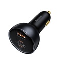 Baseus Qualcomm 5.0 Mega Hızlı Şarj 160W Type-C +USB Multi Port Araç Çakmaklık Şarj Aleti