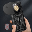 Honor Magic 8 Lite 5G Uyumlu Kılıf Magnetik Standlı Kamera Korumalı Zore Sürgülü Vega Kapak - 1