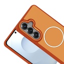 Samsung Galaxy S26 Plus Uyumlu Kılıf M-Safe Şarj Özellikli Metal Kamera Çerçeveli Zore Sanremo Silikon Kapak - 1