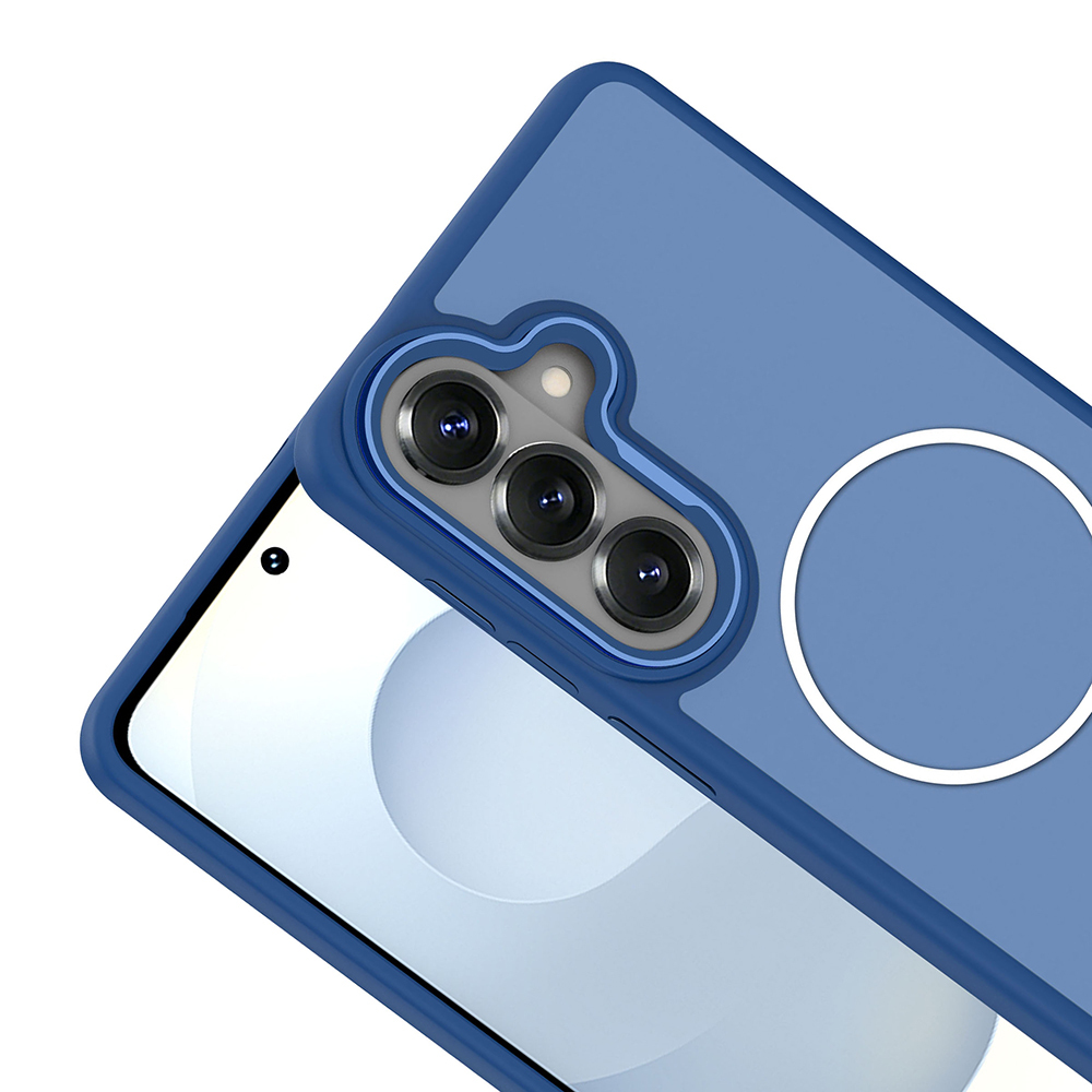 Samsung Galaxy S26 Plus Uyumlu Kılıf M-Safe Şarj Özellikli Metal Kamera Çerçeveli Zore Sanremo Silikon Kapak - 2