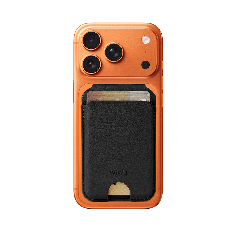Wiwu MW-007P Magnetik Standlı Kartlık Kablosuz Şarj Uyumlu FindMy ve Find Hub Özellikli Mag Wallet - 1