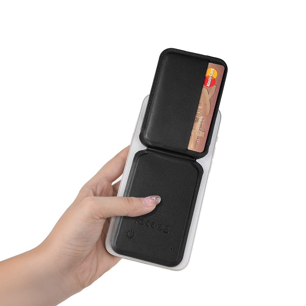 Wiwu MW-007P Magnetik Standlı Kartlık Kablosuz Şarj Uyumlu FindMy ve Find Hub Özellikli Mag Wallet - 3