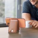 Wiwu MW-007P Magnetik Standlı Kartlık Kablosuz Şarj Uyumlu FindMy ve Find Hub Özellikli Mag Wallet - 5