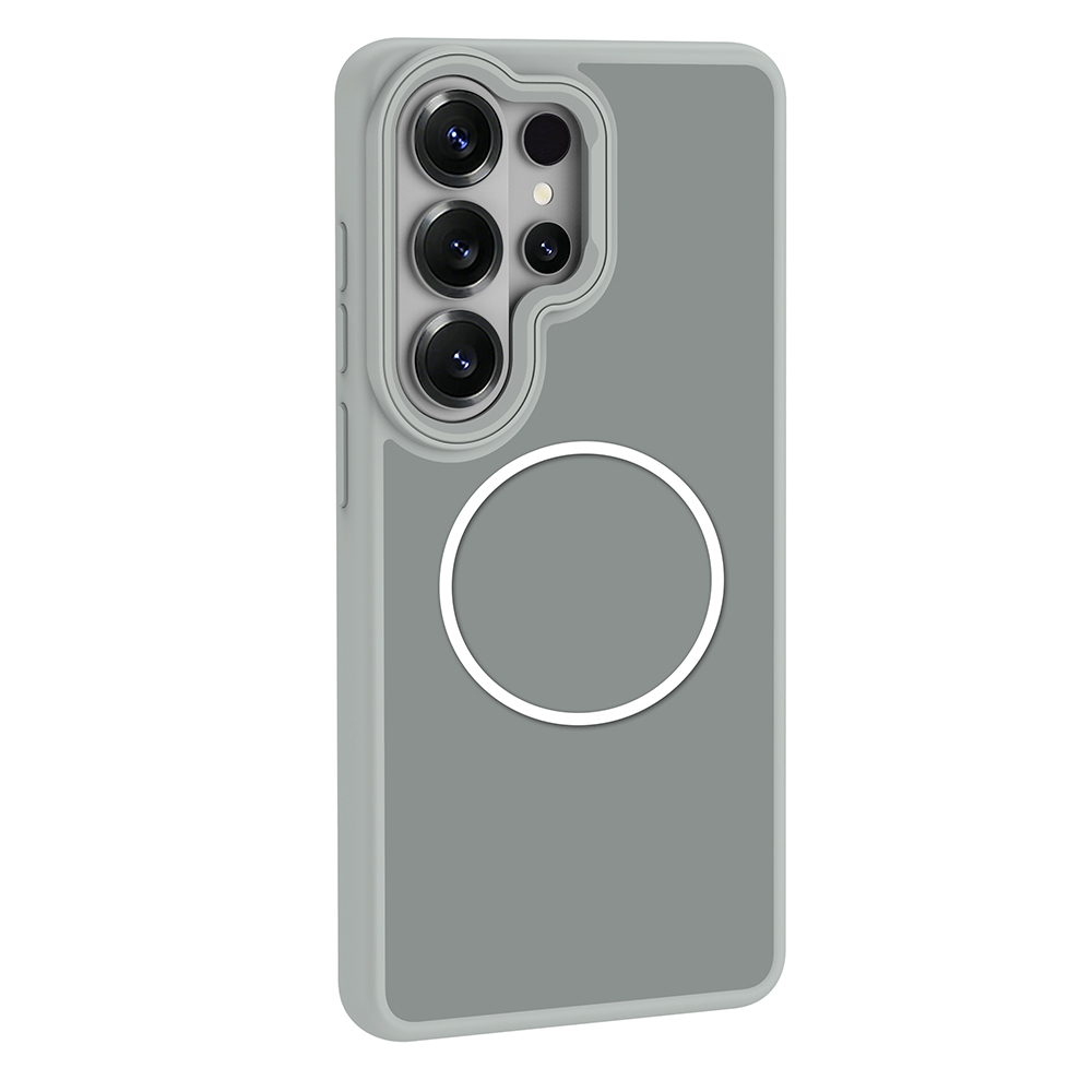 Samsung Galaxy S26 Ultra Uyumlu Kılıf M-Safe Şarj Özellikli Metal Kamera Çerçeveli Zore Sanremo Silikon Kapak - 2