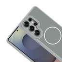 Samsung Galaxy S26 Ultra Uyumlu Kılıf M-Safe Şarj Özellikli Metal Kamera Çerçeveli Zore Sanremo Silikon Kapak - 7