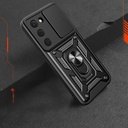 Tecno Spark 40 Pro Uyumlu Kılıf Magnetik Standlı Kamera Korumalı Zore Sürgülü Vega Kapak - 3