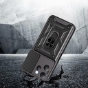 Tecno Spark 40 4G Uyumlu Kılıf Magnetik Standlı Kamera Korumalı Zore Sürgülü Vega Kapak - 5