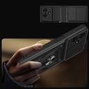 Tecno Spark Go 2 Uyumlu Kılıf Magnetik Standlı Kamera Korumalı Zore Sürgülü Vega Kapak - 3