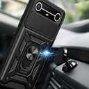 Tecno Spark Slim 5G Kılıf Magnetik Standlı Kamera Korumalı Zore Sürgülü Vega Kapak - 1