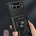 Tecno Spark Slim 5G Kılıf Magnetik Standlı Kamera Korumalı Zore Sürgülü Vega Kapak - 2