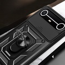 Tecno Spark Slim 5G Kılıf Magnetik Standlı Kamera Korumalı Zore Sürgülü Vega Kapak - 4