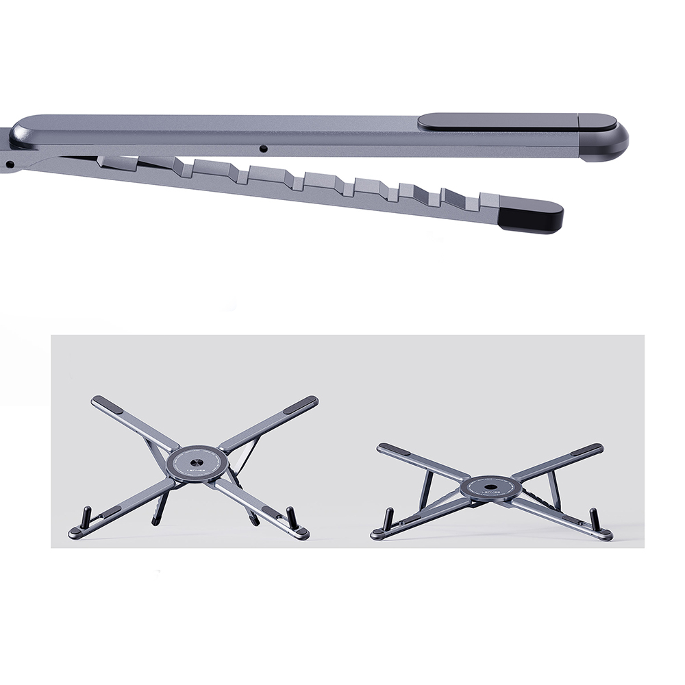 Lenyes CR206 Çok Fonksiyonlu 8 Kademeli Ayarlanabilir Magnetik Laptop & Tablet & Telefon Standı - 1