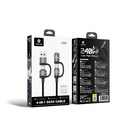 Lenyes LC557 4in1 USB-A - Type-C + Type-C to Lightning E-Mark Smart Çipli Data ve Şarj Kablosu 240W 1M - 4