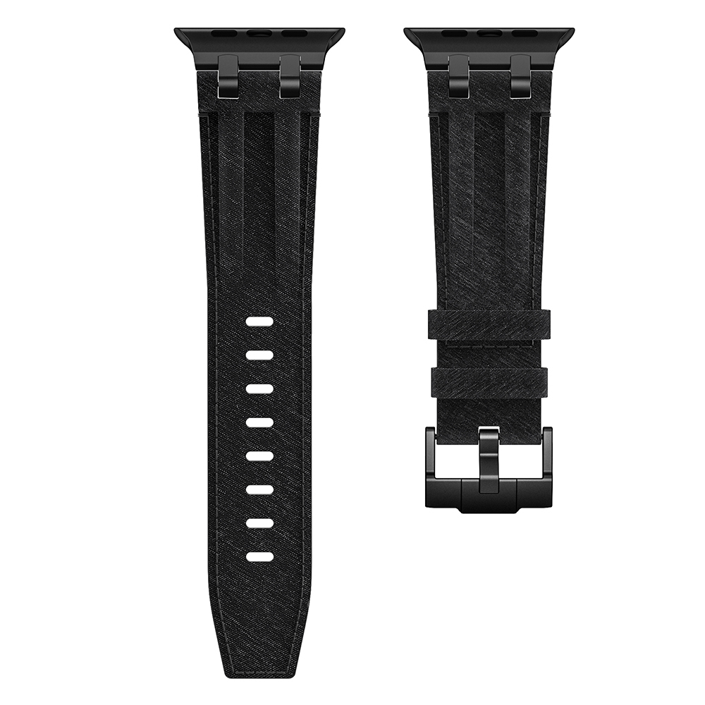 Apple Watch 42mm Uyumlu Zore KRD-153 Kot Kumaş Tasarımlı Kordon - 2