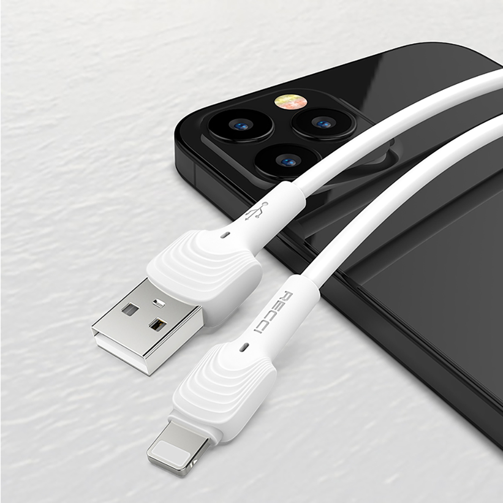 Recci RTC-N26L USB-A to Lightning Hızlı Şarj Özellikli Data ve Şarj Kablosu 1M - 1