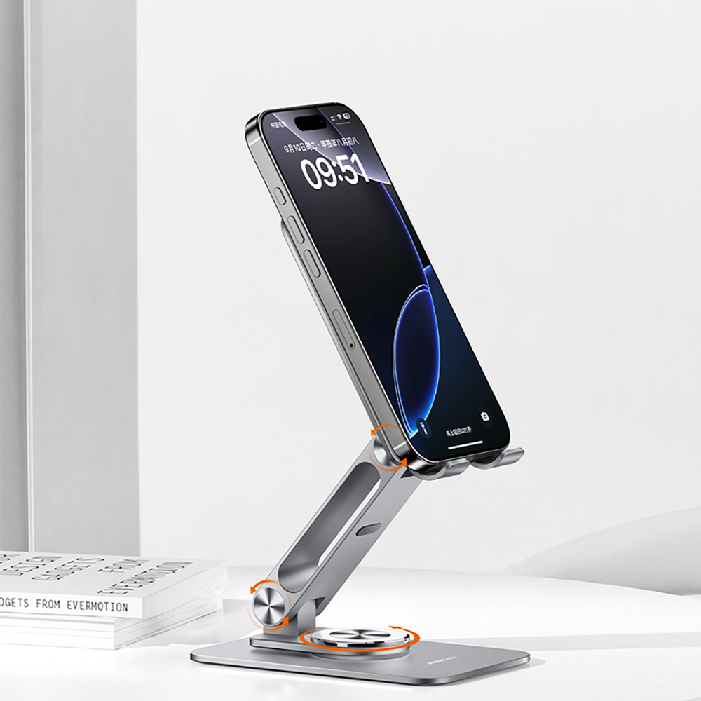 Recci RHO-M22 Ayarlanabilir Katlanabilir 360 Derece Dönebilen Telefon ve Tablet Standı - 5