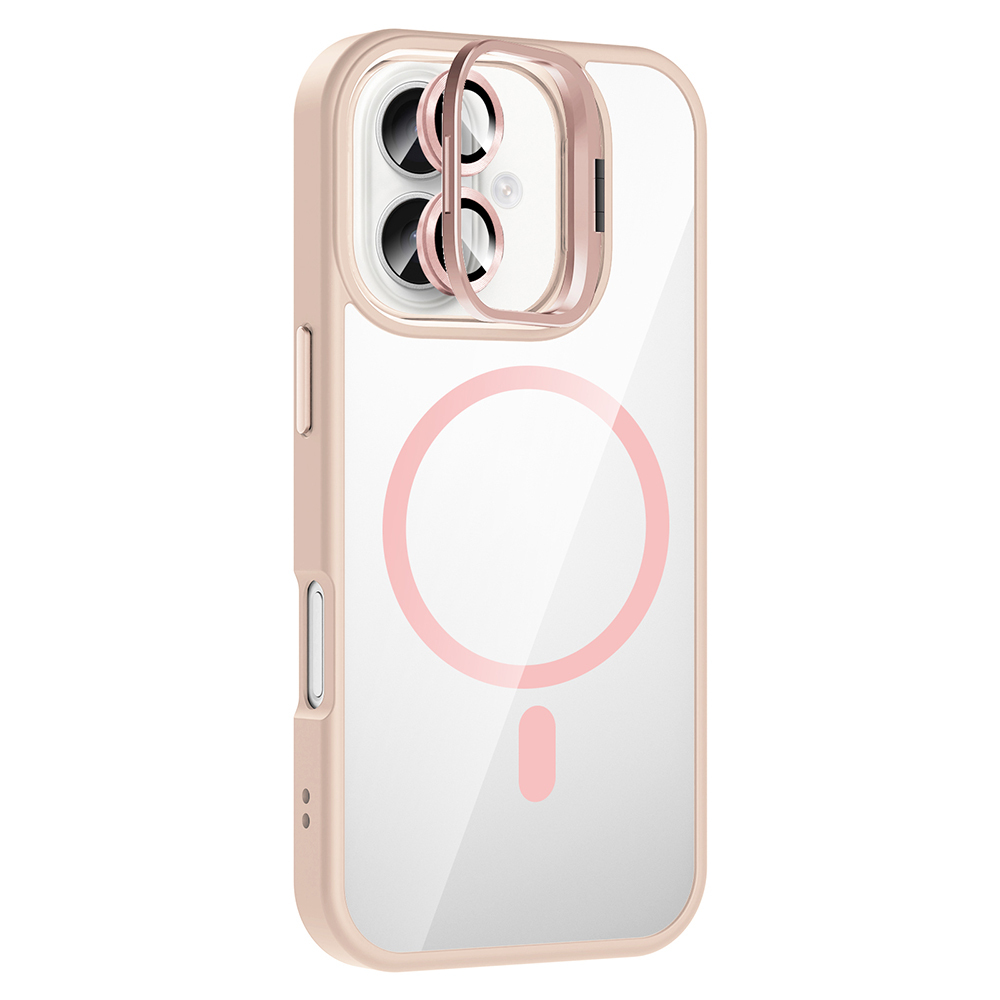 Apple iPhone 17 Uyumlu Kılıf Standlı ve Kamera Lens Hediyeli M-Safe Şarj Özellikli Zore Etro Kapak - 4