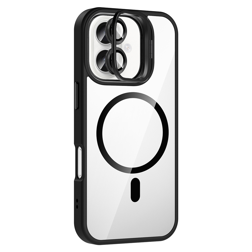 Apple iPhone 17 Uyumlu Kılıf Standlı ve Kamera Lens Hediyeli M-Safe Şarj Özellikli Zore Etro Kapak - 6