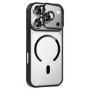 Apple iPhone 17 Pro Uyumlu Kılıf Standlı ve Kamera Lens Hediyeli M-Safe Şarj Özellikli Zore Etro Kapak - 6