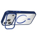 Apple iPhone 17 Pro Uyumlu Kılıf Standlı ve Kamera Lens Hediyeli M-Safe Şarj Özellikli Zore Etro Kapak - 9