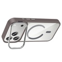 Apple iPhone 17 Pro Uyumlu Kılıf Standlı ve Kamera Lens Hediyeli M-Safe Şarj Özellikli Zore Etro Kapak - 12