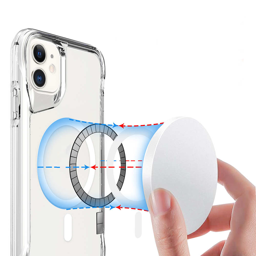 Apple iPhone 11 Uyumlu Kılıf Zore M-safe Şarj Özellikli T-Max M-safe Kapak - 6
